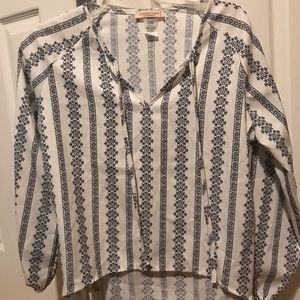 patterned blouse
